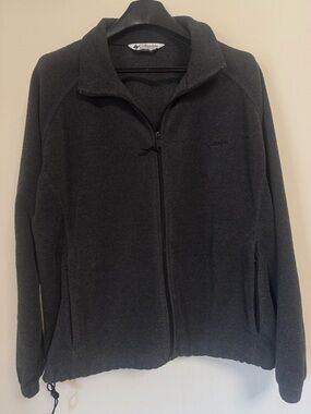 Columbia Black Textured Fleece Jacket
